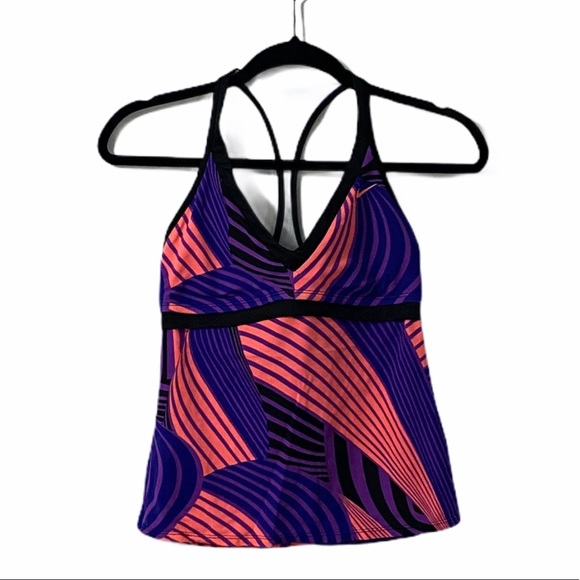 Nike Purple Blue Pink Active Tank Top SMALL - Picture 1 of 6